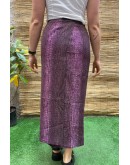 Vintage animal print wrap φούστα maxi 
