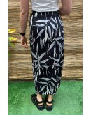 Vintage printed wrap skirt midi