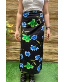 Vintage φλοράλ wrap φούστα maxi