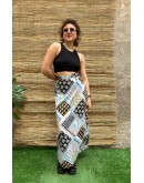 Vintage εμπριμέ φούστα maxi L