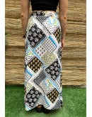 Vintage εμπριμέ φούστα maxi L