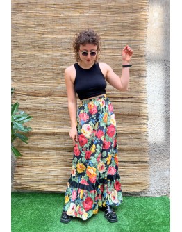 Vintage φλοράλ φούστα maxi XS