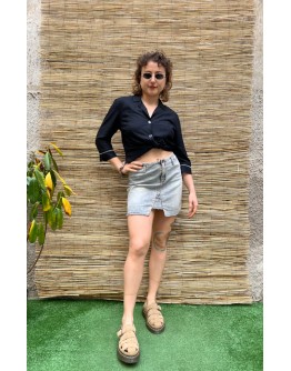 Vintage denim φούστα mini S-M