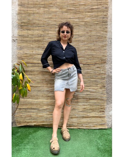 Vintage denim φούστα mini S-M
