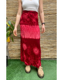 Vintage εμπριμέ wrap φούστα maxi