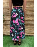 Vintage φλοράλ wrap φούστα maxi 