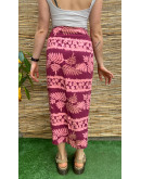 Vintage εμπριμέ wrap φούστα maxi L