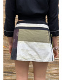 Vintage Y2K wrap φούστα mini M-L