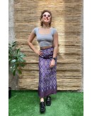 Vintage εμπριμέ φούστα maxi XS