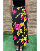 Vintage floral wrap skirt maxi