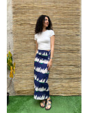 Vintage εμπριμέ wrap φούστα maxi 