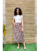 Vintage φλοράλ wrap φούστα maxi