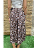 Vintage φλοράλ wrap φούστα maxi