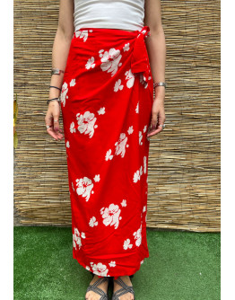 Vintage φλοράλ wrap φούστα maxi L