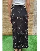 Vintage φλοράλ wrap φούστα maxi