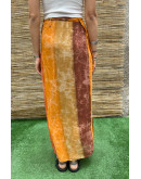 Vintage εμπριμέ wrap φούστα maxi 