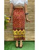 Vintage έθνικ wrap φούστα maxi