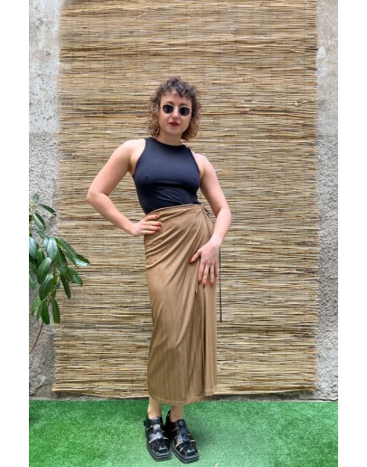 Vintage wrap φούστα midi 