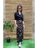 Vintage φλοράλ wrap φούστα maxi