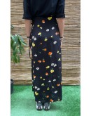 Vintage φλοράλ wrap φούστα maxi