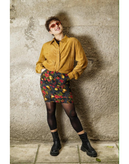 Vintage βελούδινη φούστα S