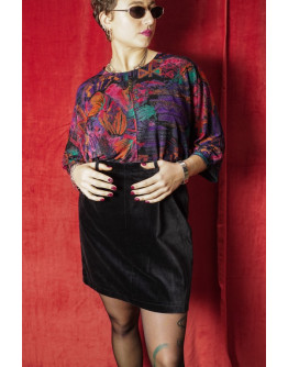 Vintage βελούδινη φούστα M-L