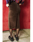 Vintage βελούδινη φούστα midi S