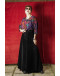 Vintage velvet skirt maxi S