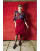 Vintage βελούδινη φούστα S