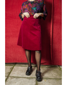 Vintage βελούδινη φούστα S