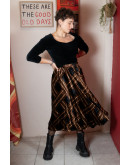 Vintage βελούδινη φούστα S