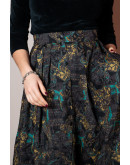 Vintage εμπριμέ μάλλινη φούστα M