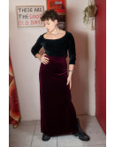 Vintage βελούδινη φούστα XS-S