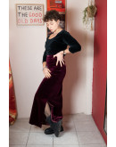 Vintage βελούδινη φούστα XS-S