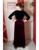 Vintage βελούδινη φούστα XS-S