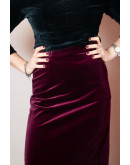 Vintage βελούδινη φούστα XS-S