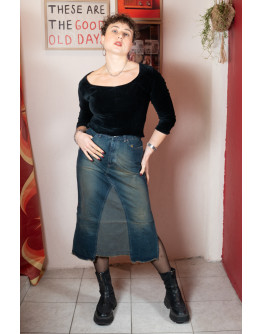 Vintage denim skirt 