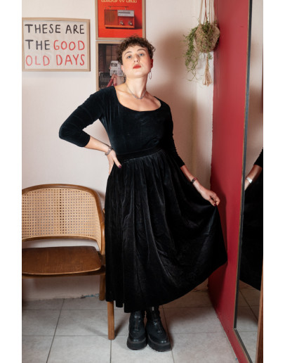 Vintage βελούδινη φούστα XS-S