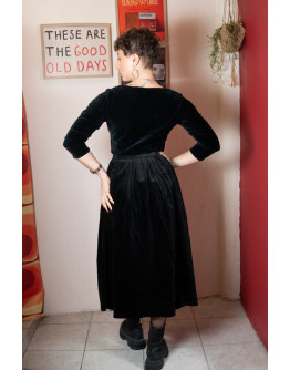 Vintage βελούδινη φούστα XS-S