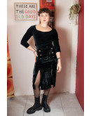 Vintage βελούδινη φούστα S