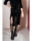 Vintage βελούδινη φούστα S