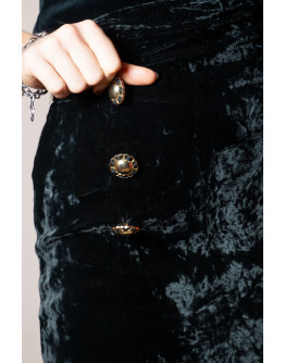 Vintage βελούδινη φούστα S