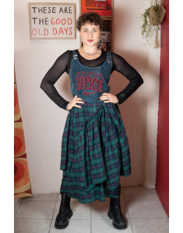 Vintage plaid skirt S