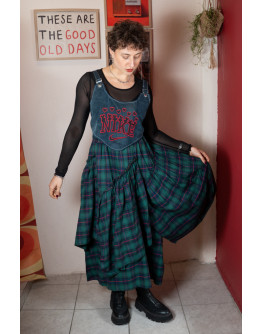 Vintage plaid skirt S