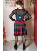 Vintage wrap καρό φούστα XS