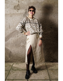 Vintage πλεκτή φούστα M