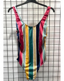 Vintage striped swimsuit S