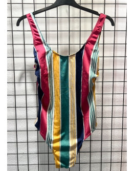 Vintage striped swimsuit S