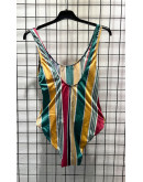 Vintage striped swimsuit S
