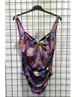 Vintage printed swimsuit M-L